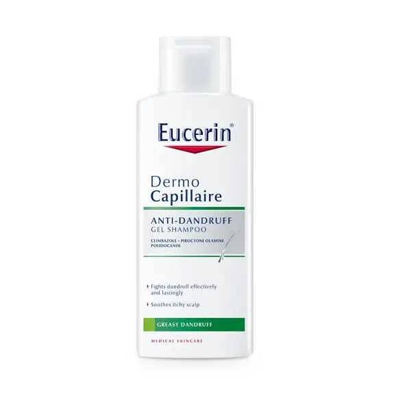5055_EUCERIN DERMOCAPILLAIRE SAMPON PROTI MASTNYM LUPUM 250 ML